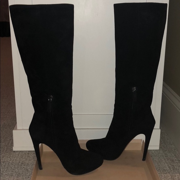 Prada Black Suede High Boot - Picture 5 of 8